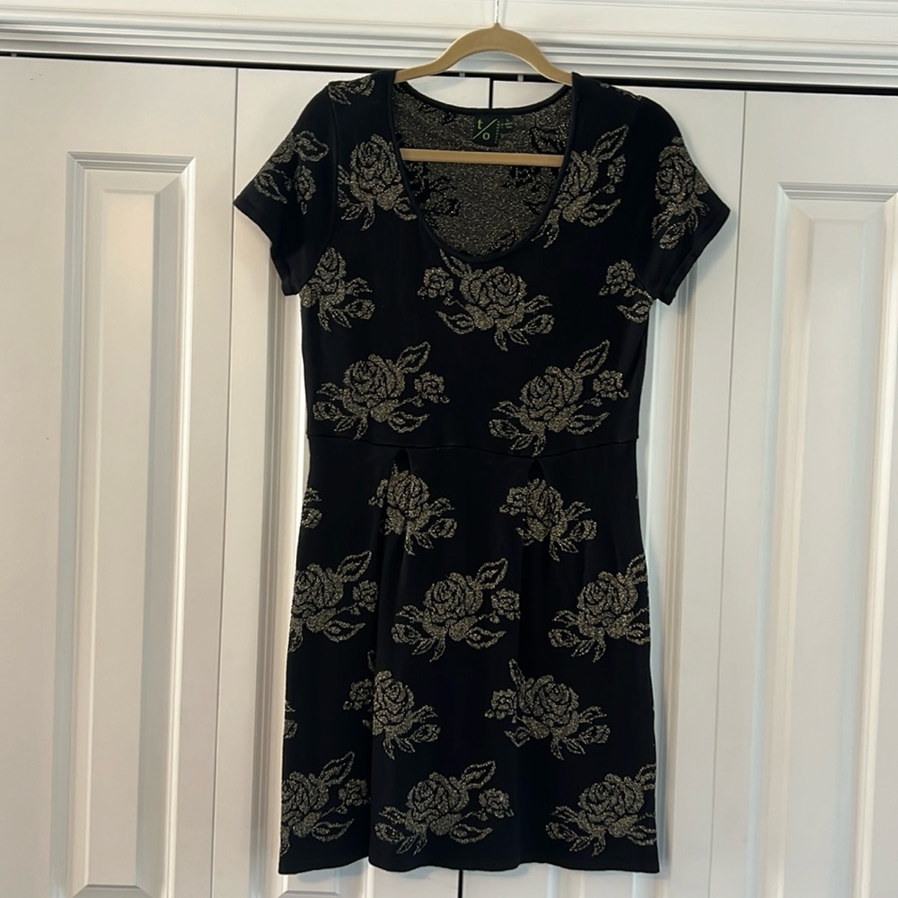 Floral sweater dress